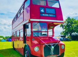 Red London Bus for weddings in Norwich